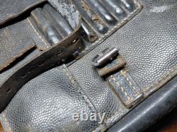 Original WWII German Officer Leather Map Case Wehrmacht/Luftwaffe Era