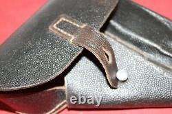 Original WWII German black leather Walther P38 holster. EXCELLENT