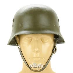 Original WWII Hungarian M38 Steel Helmet (German M35 Copy)- Size 57cm, US 7 1/8