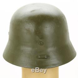 Original WWII Hungarian M38 Steel Helmet (German M35 Copy)- Size 60cm, US 7 1/2