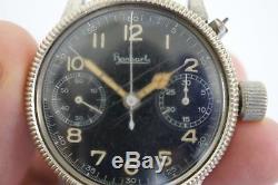Original WWII Vintage Hanhart Luftwaffe Chronograph German Pilots Watch