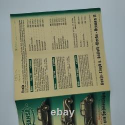 Original WWII WW2 German Hansa Car Motor Dealer Brochure manufacturer Munich old