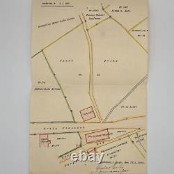 Original WWII WW2 German Large Eagle Prussian crown map city Krummhubel resort