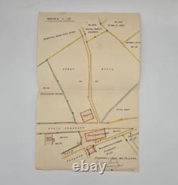 Original WWII WW2 German Large Eagle Prussian crown map city Krummhubel resort