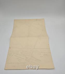 Original WWII WW2 German Large Eagle Prussian crown map city Krummhubel resort