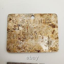 Original WWII WW2 German Luftwaffe Flak Regiment militaria uniform metal tag kit