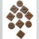 Original WWII WW2 German Luftwaffe field Permit tag metal pass token lot marker