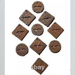 Original WWII WW2 German Luftwaffe field Permit tag metal pass token lot marker