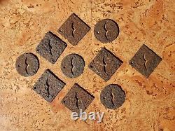 Original WWII WW2 German Luftwaffe field Permit tag metal pass token lot marker