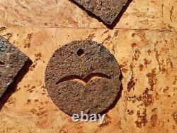 Original WWII WW2 German Luftwaffe field Permit tag metal pass token lot marker