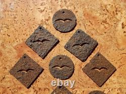 Original WWII WW2 German Luftwaffe field Permit tag metal pass token lot marker