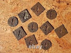 Original WWII WW2 German Luftwaffe field Permit tag metal pass token lot marker