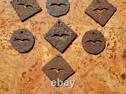 Original WWII WW2 German Luftwaffe field Permit tag metal pass token lot marker