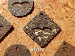 Original WWII WW2 German Luftwaffe field Permit tag metal pass token lot marker