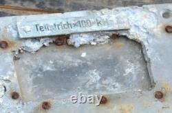 Original WWII WW2 German Panzer Tank Armor radio panel 14 PZ. 10 Div