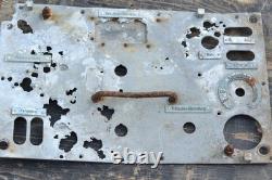 Original WWII WW2 German Panzer Tank Armor radio panel 14 PZ. 10 Div