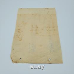 Original WWII WW2 German Wehrmacht Infantry medical document letter volunteer