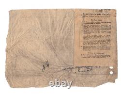 Original WWII WW2 German document Berlin Military Hospital radio soldier leader