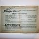 Original WWII WW2 German document air raid instructions bombing poster Breslau