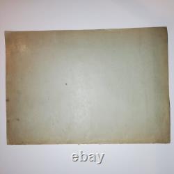 Original WWII WW2 German document air raid instructions bombing poster Breslau
