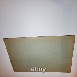 Original WWII WW2 German document air raid instructions bombing poster Breslau
