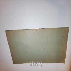 Original WWII WW2 German document air raid instructions bombing poster Breslau