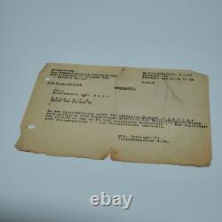 Original WWII WW2 German pilot Luftwaffe document Berlin 1943 acquittal court