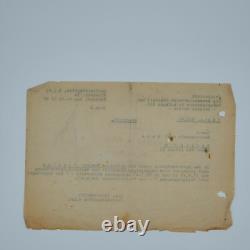 Original WWII WW2 German pilot Luftwaffe document Berlin 1943 acquittal court