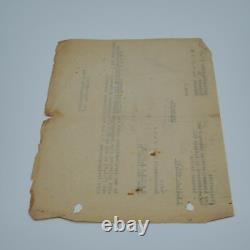 Original WWII WW2 German pilot Luftwaffe document Berlin 1943 acquittal court