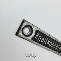 Original WWII WW2 German rail train warning signal equipment plate Reichsbahn
