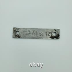 Original WWII WW2 German rail train warning signal equipment plate Reichsbahn
