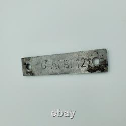 Original WWII WW2 German rail train warning signal equipment plate Reichsbahn
