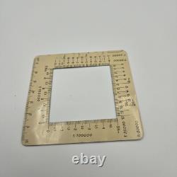 Original WWII WW2 German ruler Map template Distance Tool Artillery Planzeiger