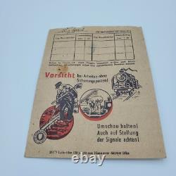 Original WWII WW2 German train rail Reichsbahn official paycheck envelope art