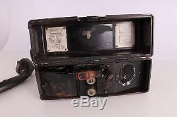 Original WWII WW2 Old German Army Bakelite Field Phone