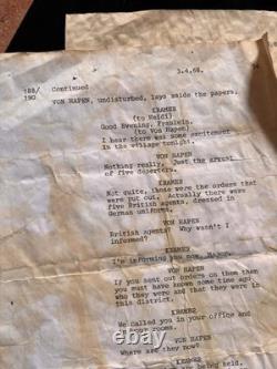 Original'Where Eagles Dare' 1968 Film Prop German SS Tunic + Script