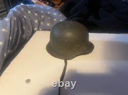 Original World War 2 German M40 steel helmet in good condition