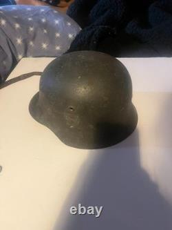Original World War 2 German M40 steel helmet in good condition