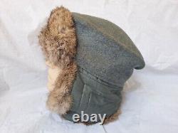 Original Ww2 1944 German Police Polizei Winter Fur Hat