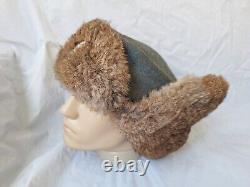 Original Ww2 1944 German Police Polizei Winter Fur Hat