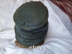 Original Ww2 1944 German Police Polizei Winter Fur Hat