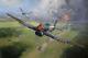 Original Ww2 Aviation Art Painting Raf Typhoons Vs German Panzers Falaise Gap