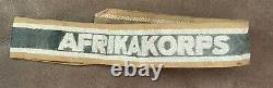 Original Ww2 German Afrikakorps Cuff Title