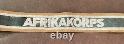 Original Ww2 German Afrikakorps Cuff Title