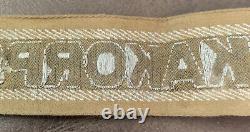 Original Ww2 German Afrikakorps Cuff Title