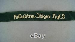Original Ww2 German Cuff Title Fallschirm-jager Regiment 3
