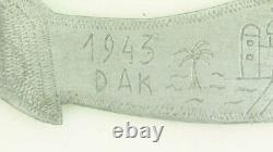 Original Ww2 German Dak Letter Opening Knife, Nice Trench Art