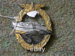 Original Ww2 German Eboat Badge