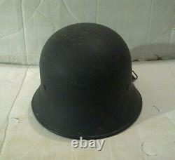 Original Ww2 German Helmet With Liner & Chinstrap Wwii