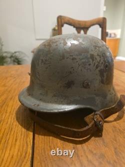 Original Ww2 German M35 Et64 1116 Helmet
